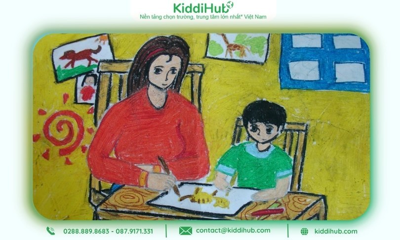 Bộ sưu tập tranh 20/10 tặng mẹ đầy cảm hứng và dễ thực hiện