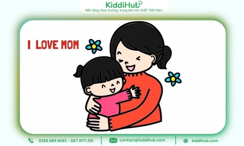 Mỗi nét vẽ tranh tặng mẹ ngày 20/10 đều gửi trọn tình yêu và lòng biết ơn dịu dàng