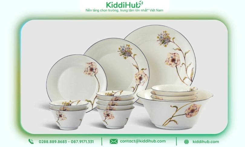 Bộ bát đĩa cao cấp - Quà 20/10 tặng mẹ chồng làm nội trợ đảm bảo bà sẽ "mê"