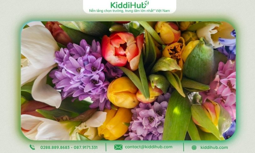 Mẫu hoa Tulip phối tăng tính thẩm mỹ cho anh chồng