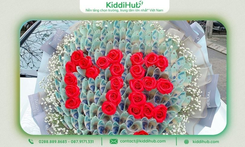 Hoa bó 500K tặng mẹ sang trọng