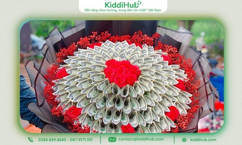 Bó hoa tiền 2 đô đặc biệt