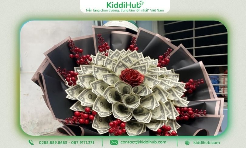 Bó hoa 2 đô sang trọng tặng người thương