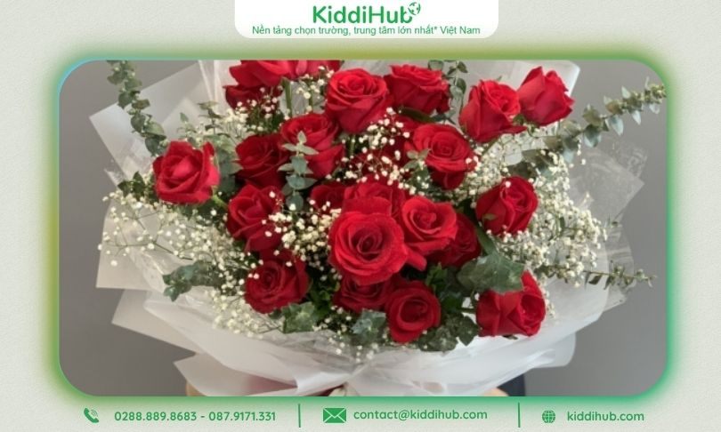 Những bó hoa tươi thắm thay lời yêu gửi đến người phụ nữ bạn thương