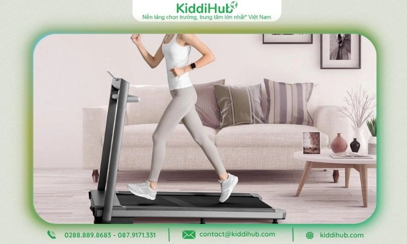 Dụng cụ tập thể dục giúp vợ duy trì sức khỏe và vóc dáng