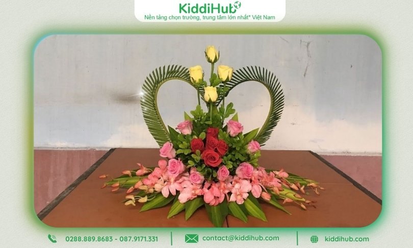 Bài thuyết trình cắm hoa 20/10 về chủ đề “Bàn tay mẹ”