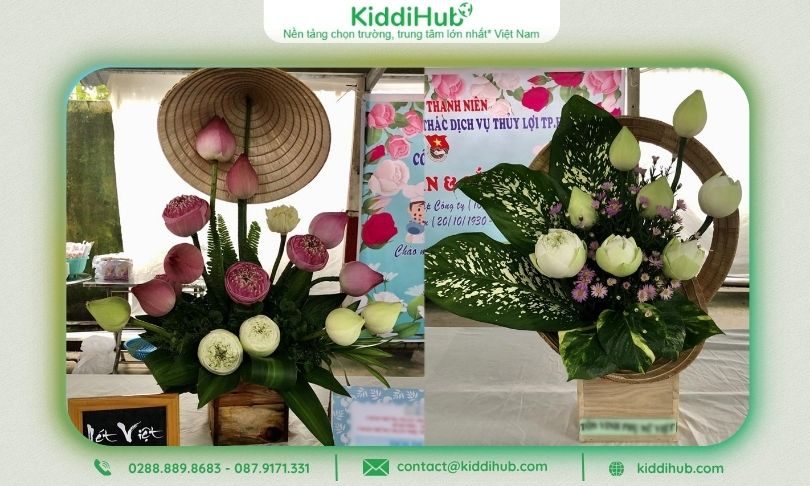 Ý tưởng cắm hoa 20/10 chủ đề “Vươn xa phụ nữ Việt”