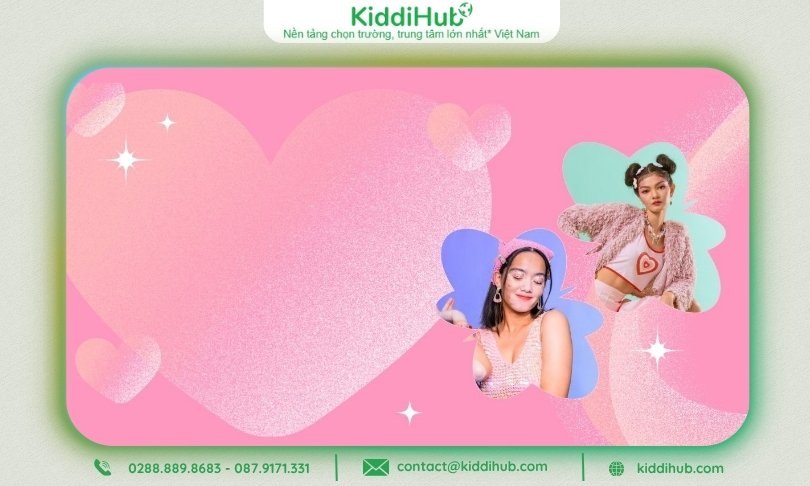 Mẫu PowerPoint nền hồng ngọt ngào, mang nét trẻ trung và đáng yêu