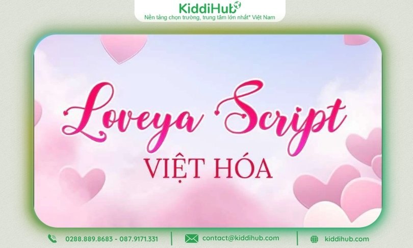 DVN Loveya Script – Nét viết uyển chuyển như lời chúc yêu thương