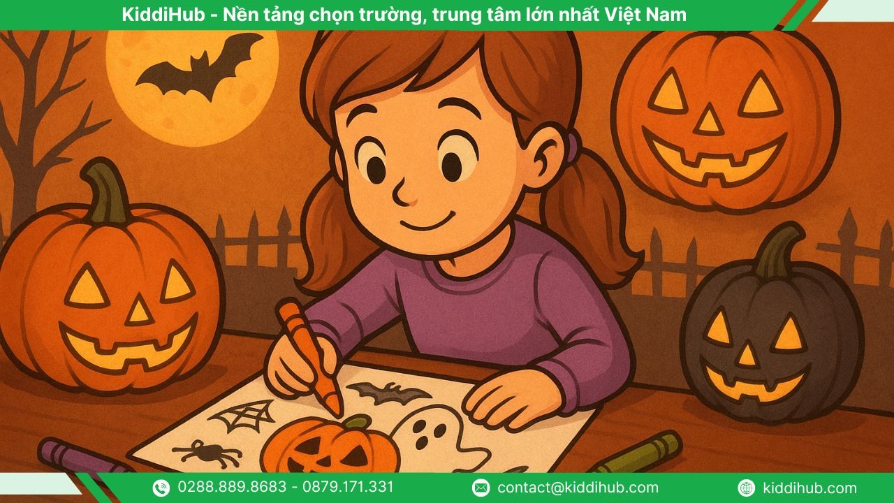 Cách tìm và tải tranh halloween tô màu