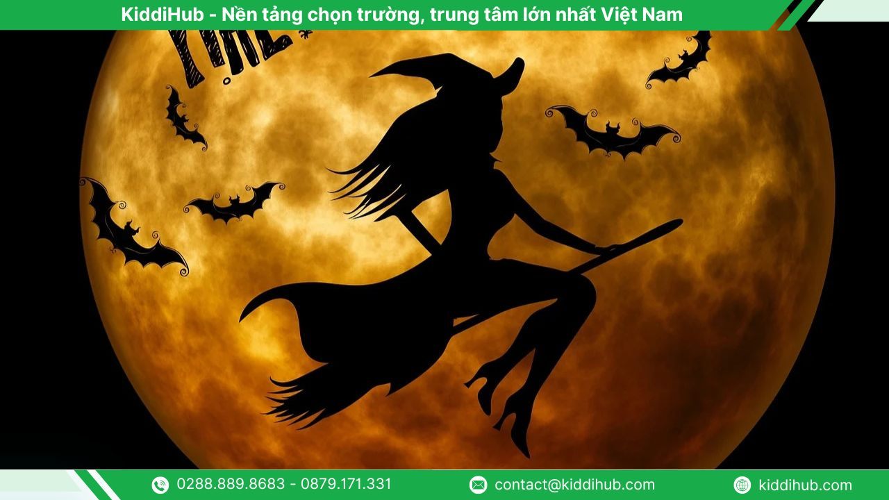 Vẽ phù thủy Halloween