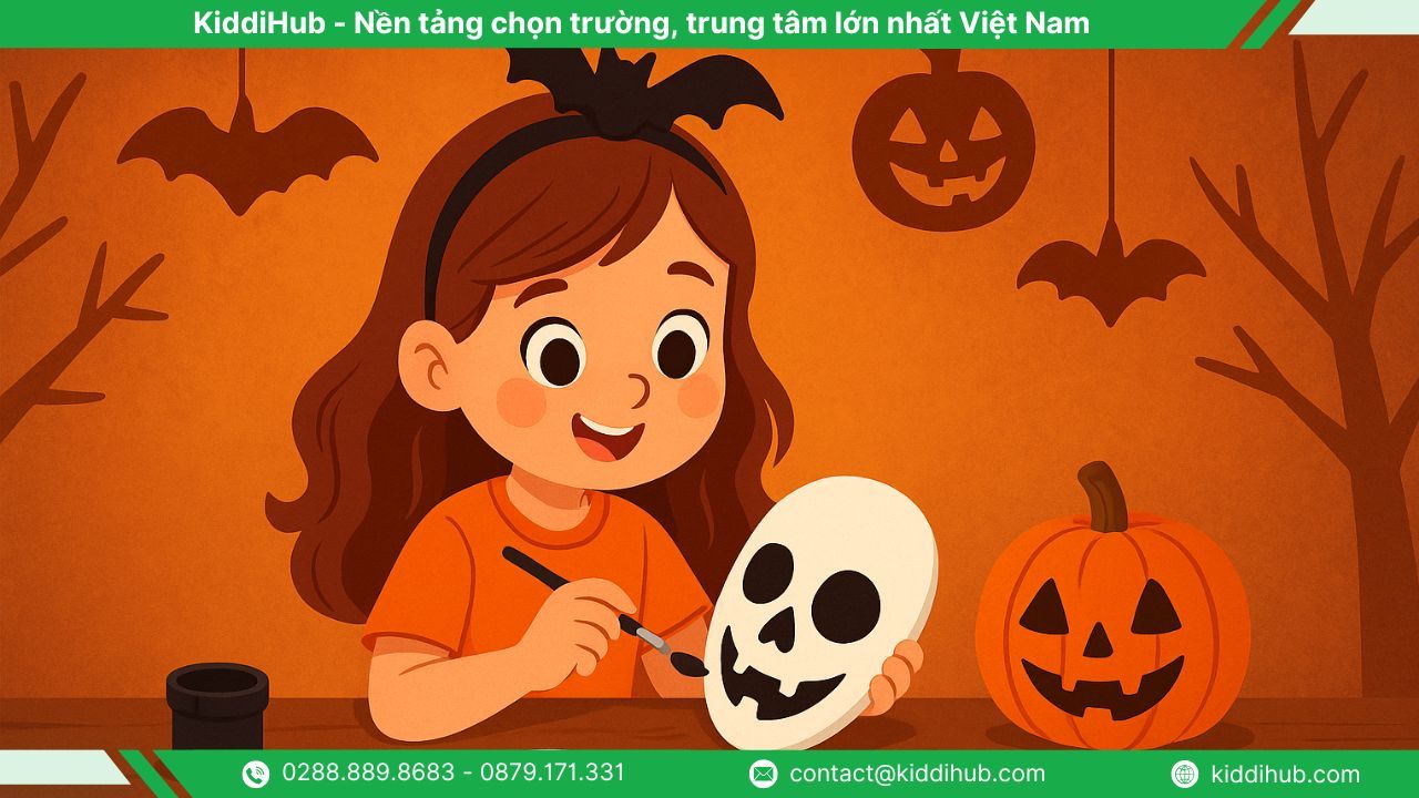 Cách vẽ mặt nạ Halloween