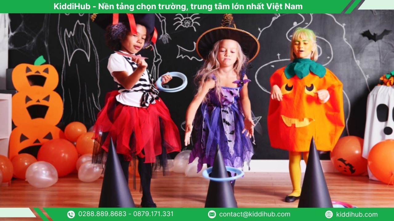 Trò chơi Halloween cho lớp học và hoạt động nhóm nhiều trẻ