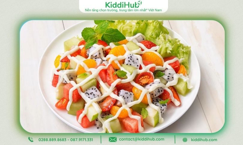 Salad trái cây – Tươi ngọt, nhiều màu, tượng trưng cho sức sống