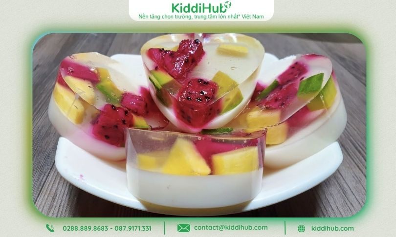 Thạch hoa quả – Trong veo, ngọt dịu, biểu trưng cho niềm vui