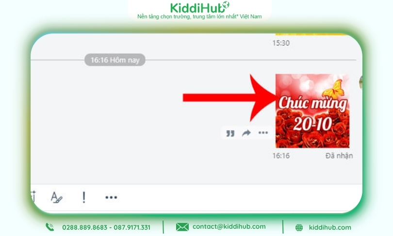 Chọn một nhãn dán ấn tượng & ưng ý rồi gửi đi