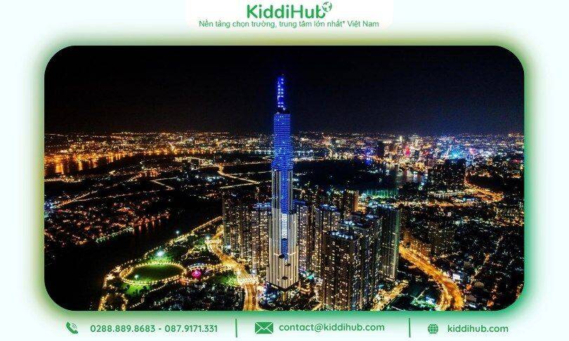 Góc sống ảo lộng lẫy giữa ánh đèn lung linh tại Landmark 81 TpHCM
