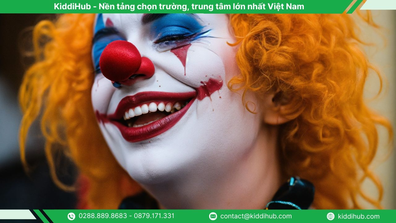 Vẽ nụ cười đỏ huyền thoại của Joker Halloween