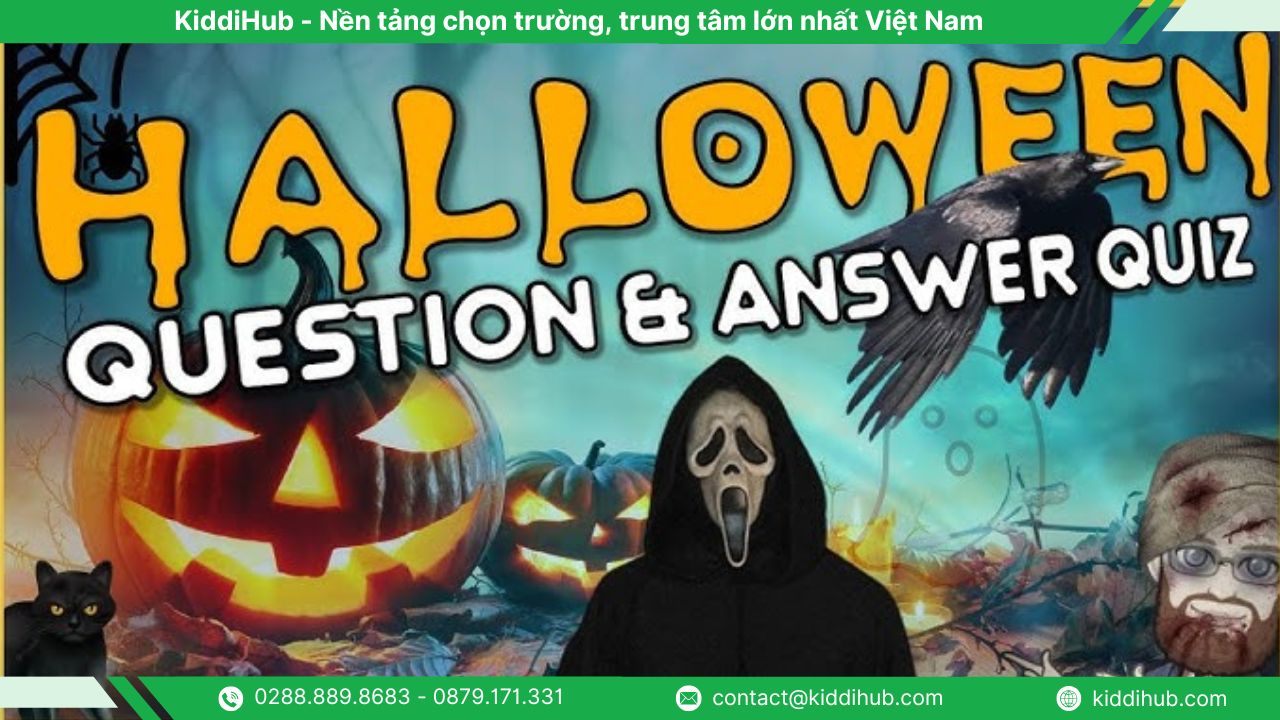 10 câu trắc nghiệm Halloween dễ cho trẻ em