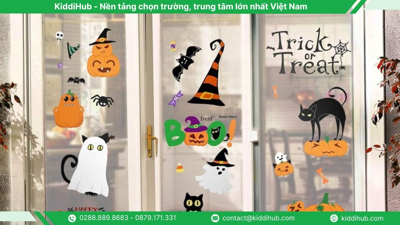 Những lưu ý khi trang trí kính dịp Halloween