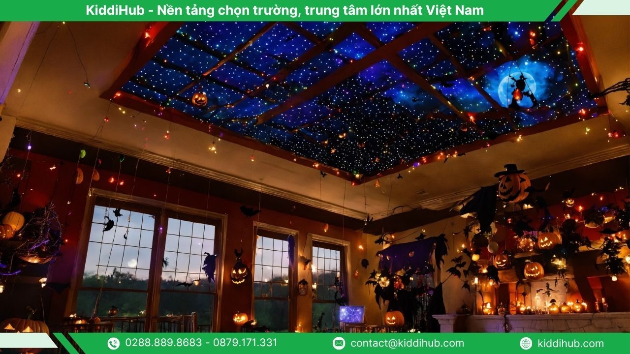 Thiết kế khu check-in Halloween