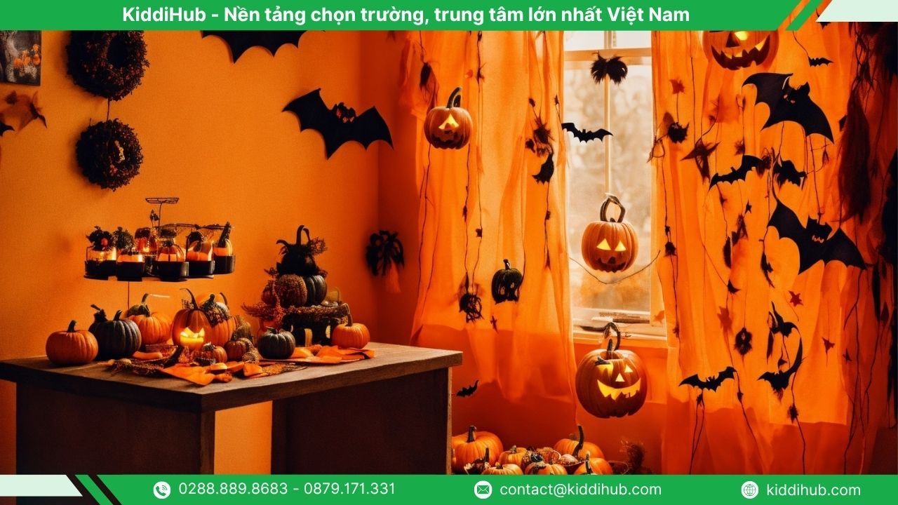 Trang trí trần nhà bằng bóng bay & dơi treo