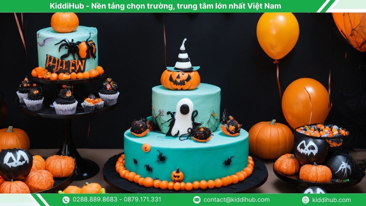 Bánh kem hình chủ đề Halloween