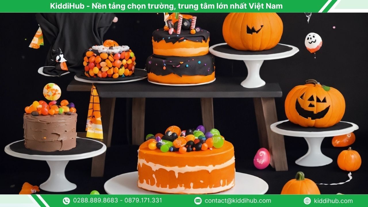 bánh kem Halloween