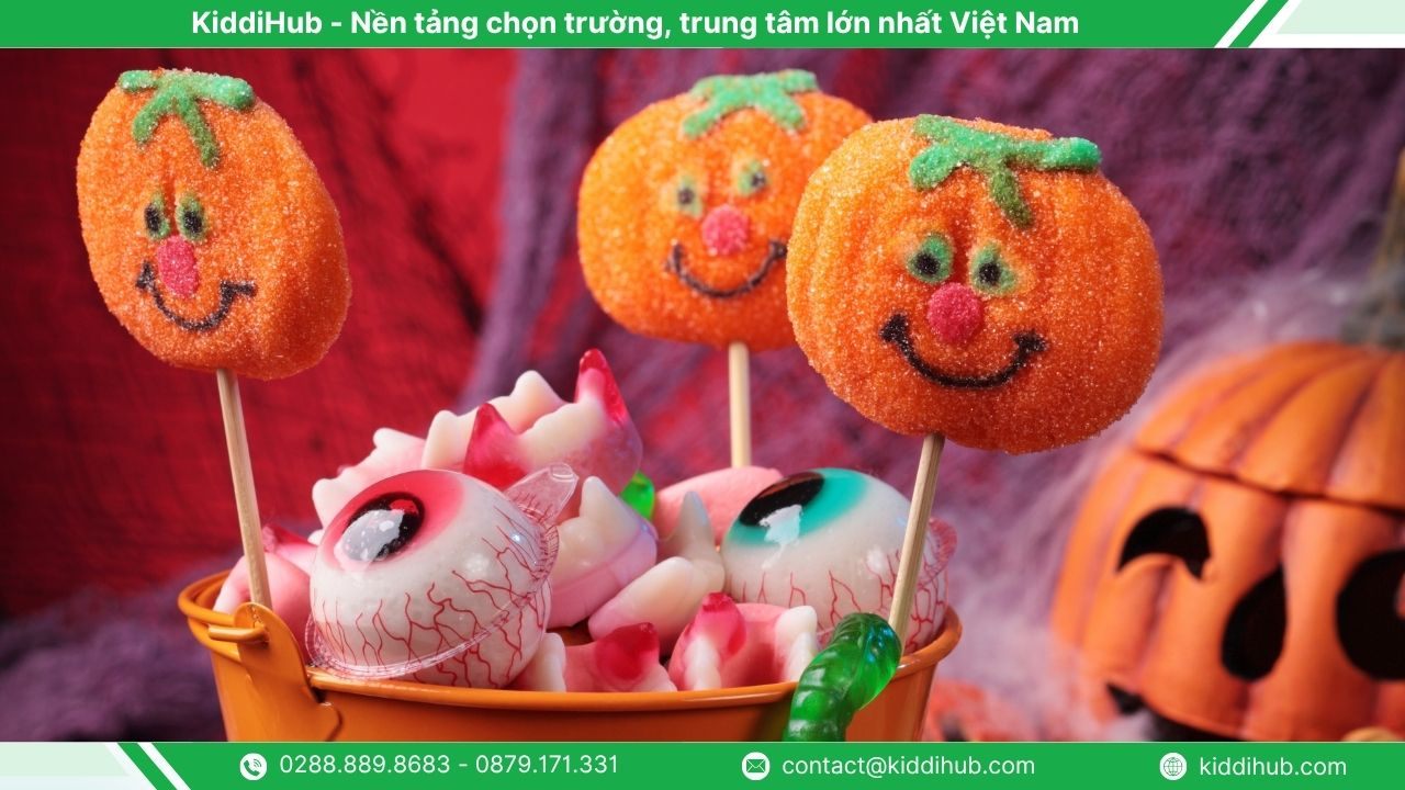 Cách làm kẹo mút Halloween