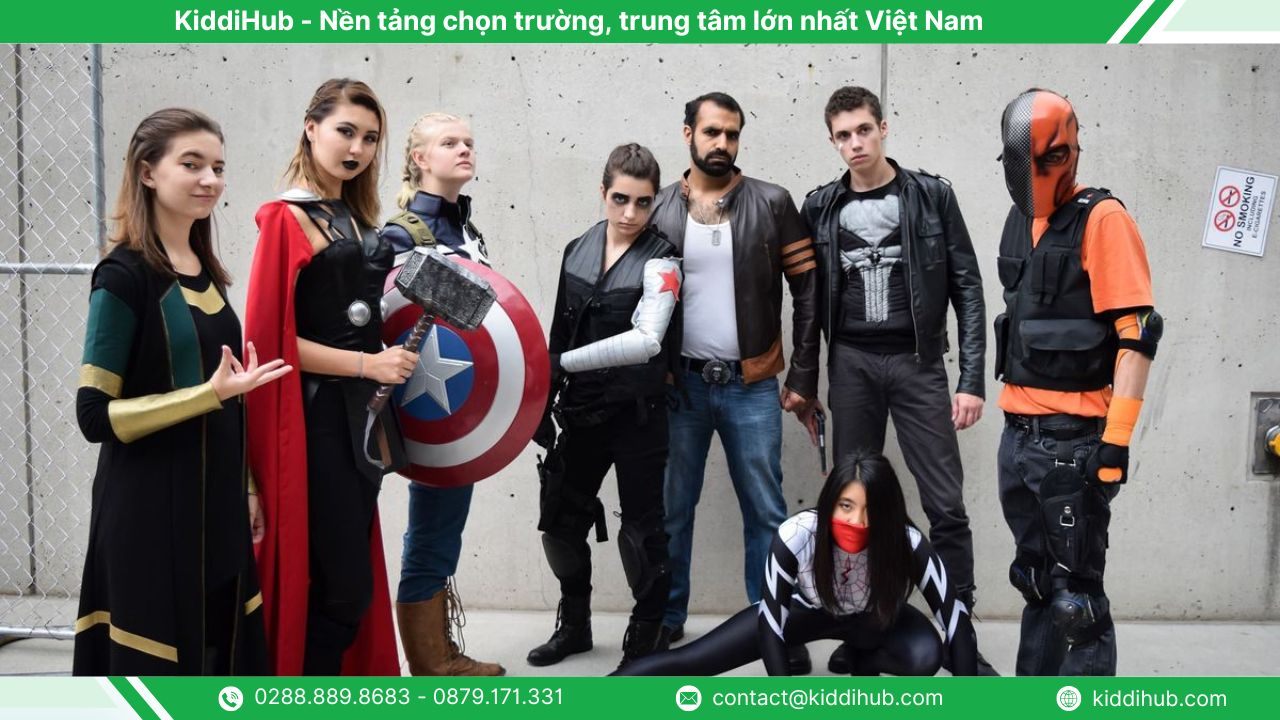 Hóa trang thành các siêu anh hùng