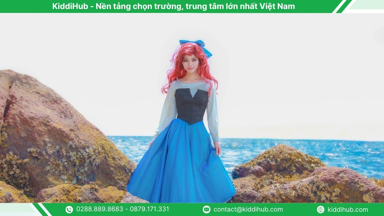 Hóa trang Halloween công chúa Ariel