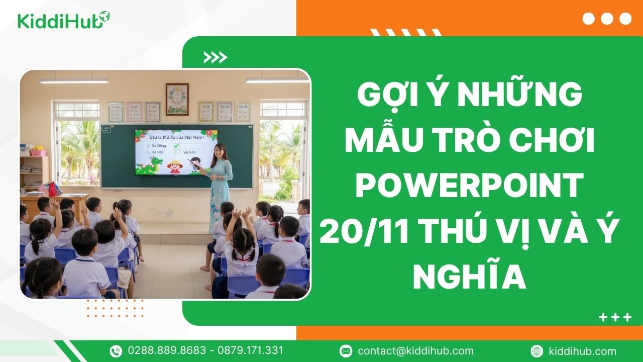Gợi ý những mẫu trò chơi PowerPoint 20/11 thú vị và ý nghĩa