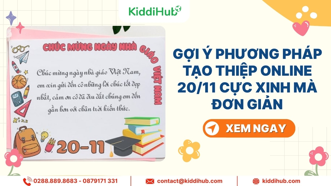 Gợi ý 7 phương pháp tạo thiệp online 20/11 cực xinh mà đơn giản