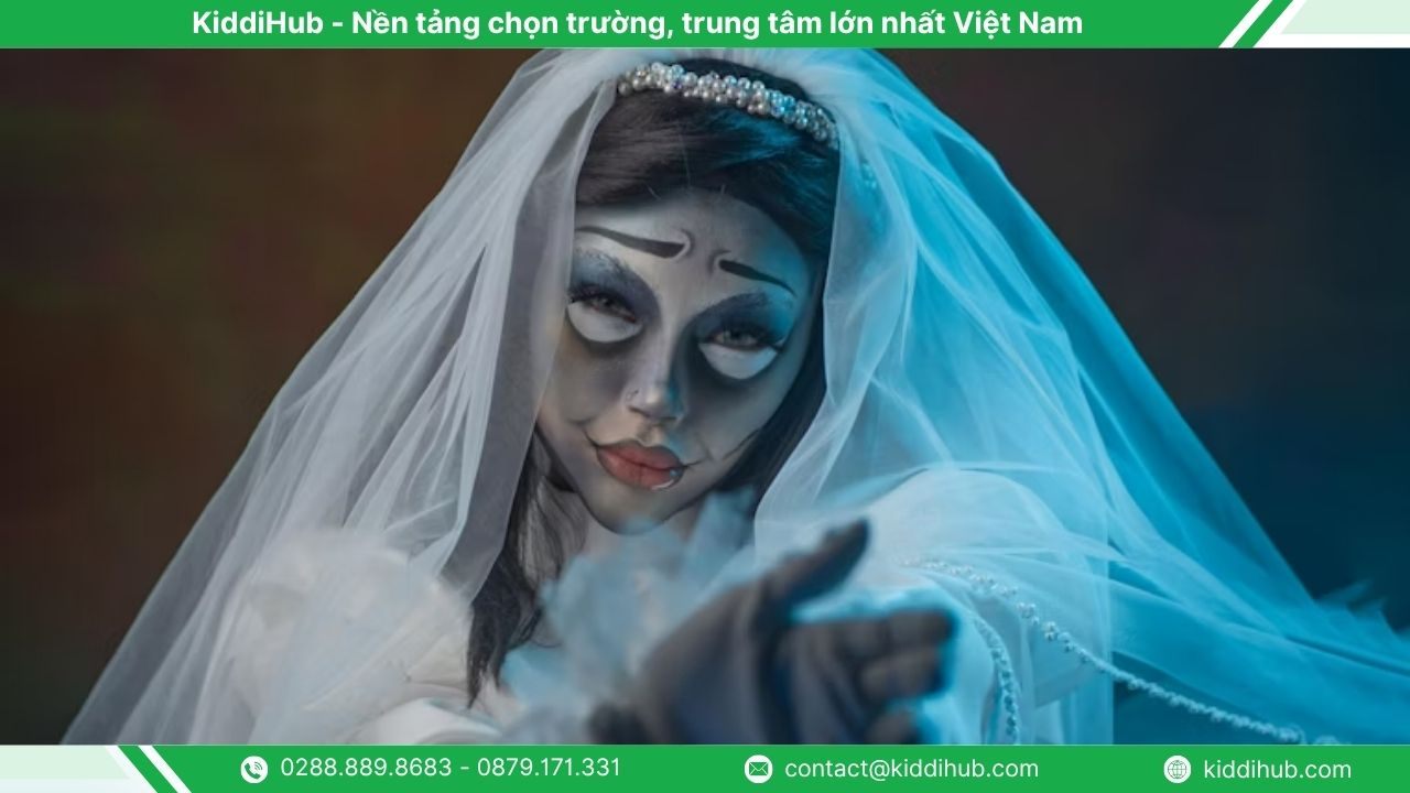 Mẹo biến tấu hóa trang Halloween cô dâu ma độc đáo