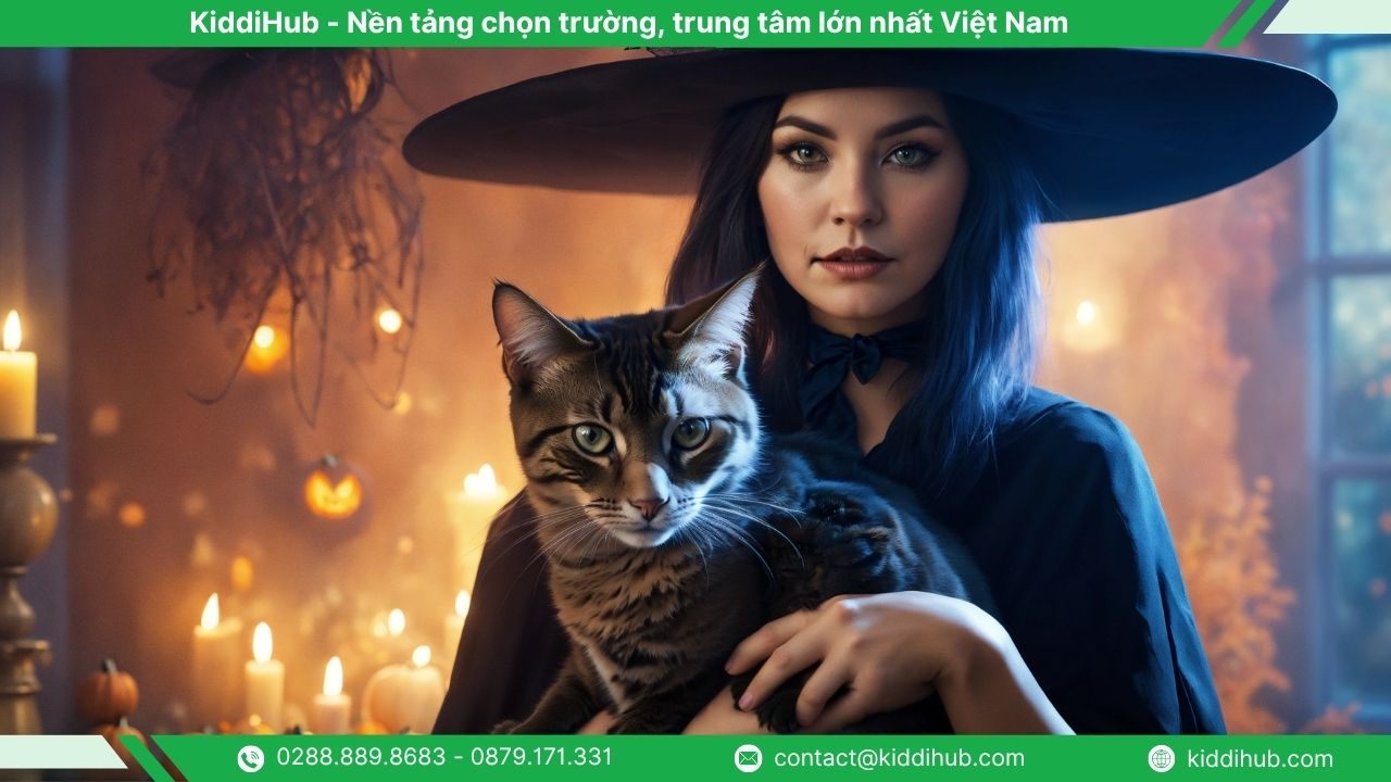 Các kiểu hóa trang halloween mèo