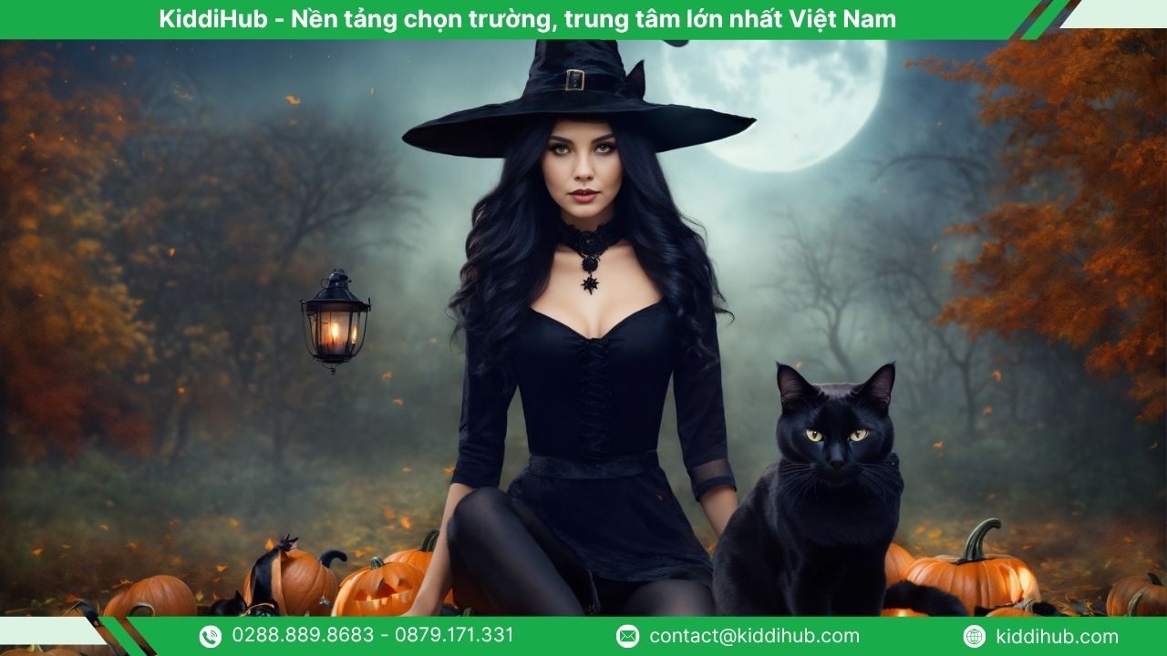 Chuẩn bị đạo cụ hoá trang Halloween mèo
