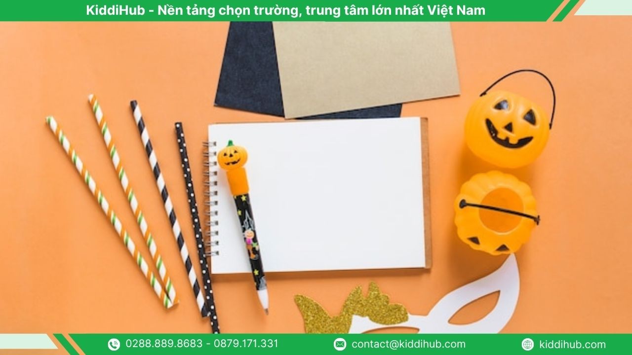 Cắt, tạo hình và trang trí mặt nạ Halloween