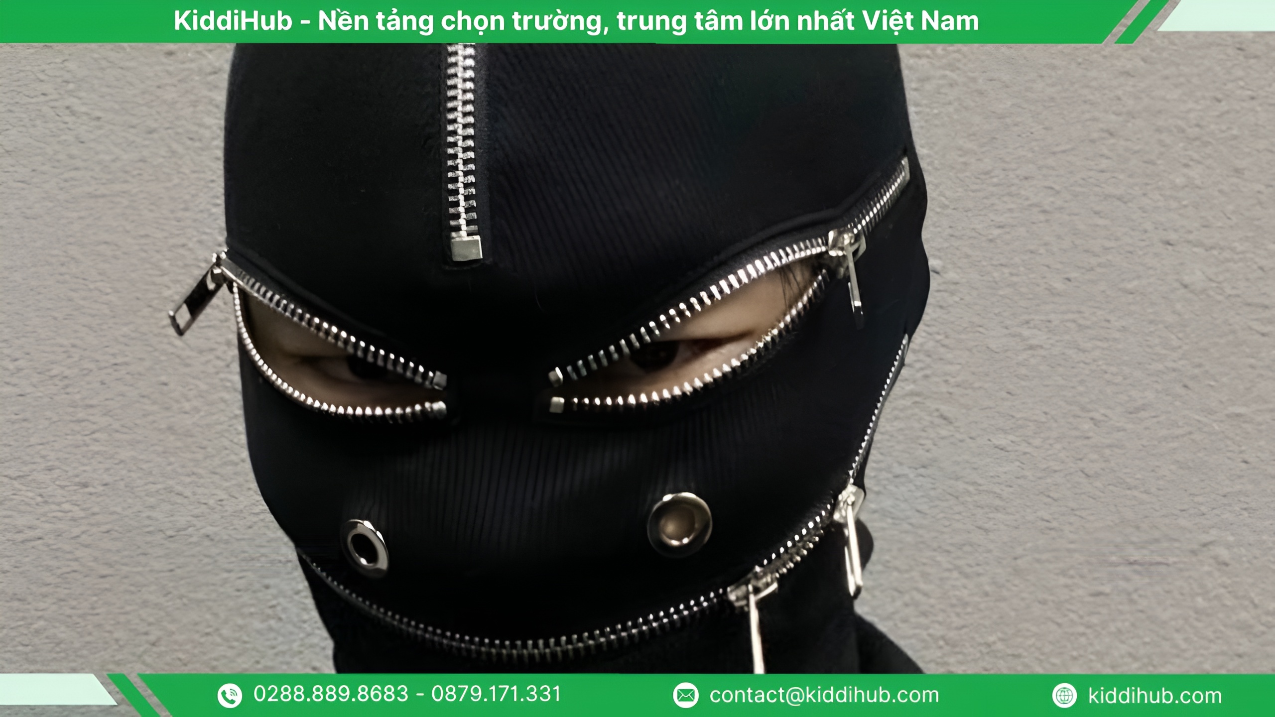 Vẽ mặt Halloween vải trùm