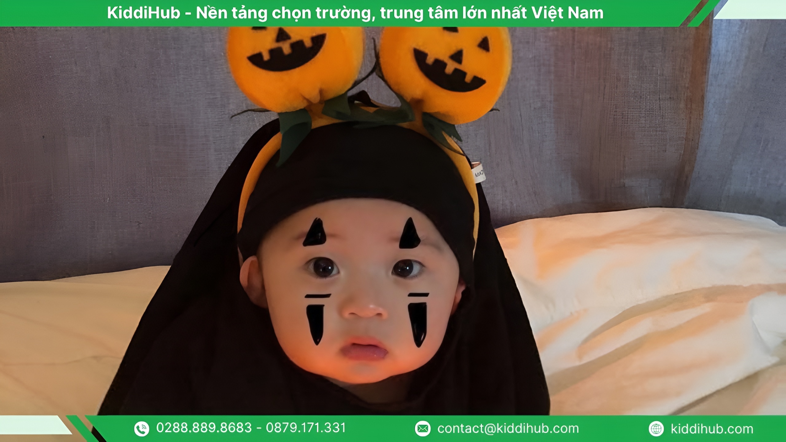 Vẽ mặt Halloween cho bé dễ thương