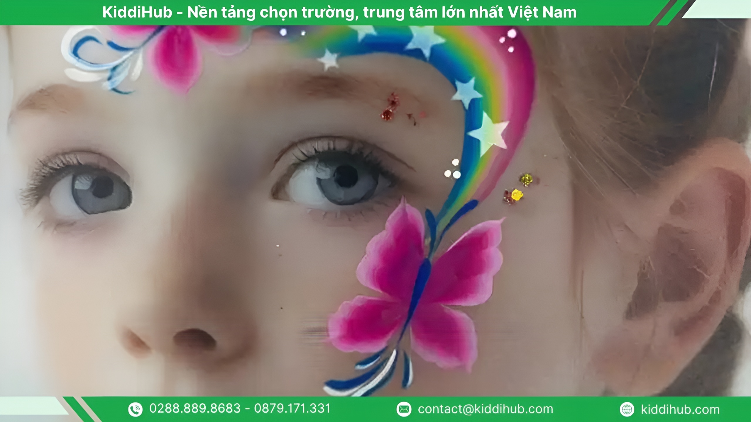 Vẽ mặt Halloween cho bé hình con bướm