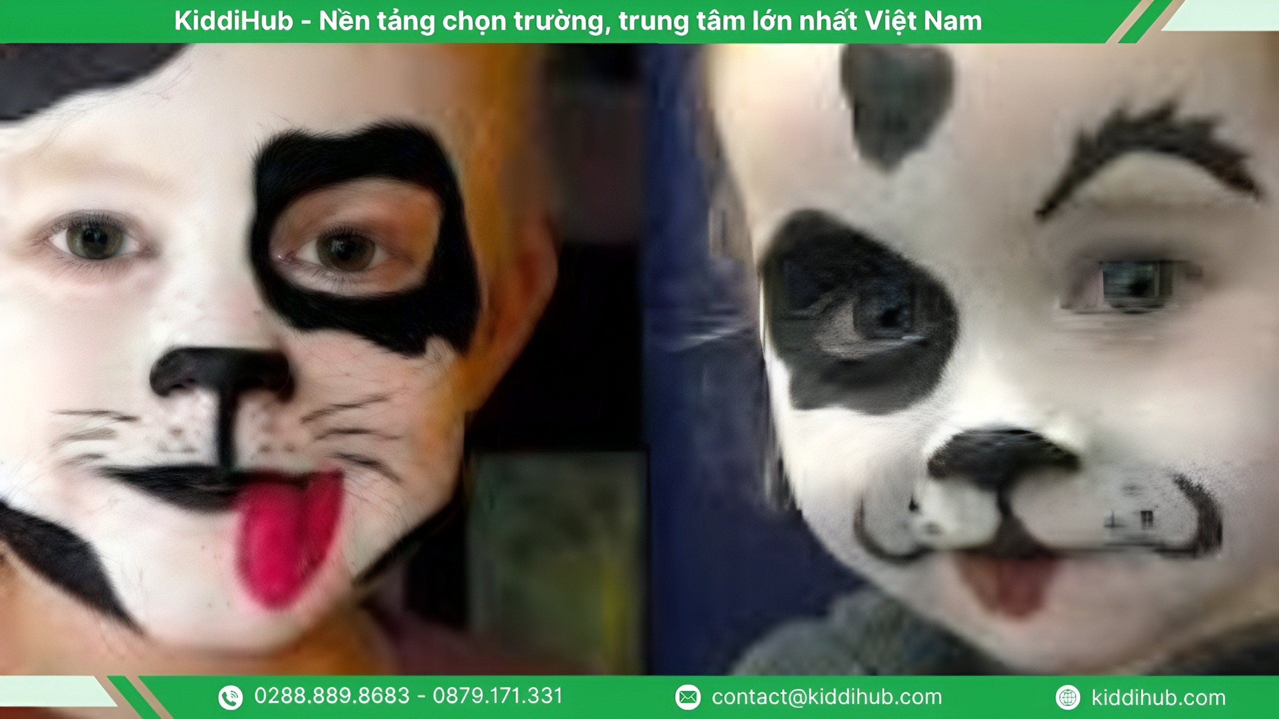 Vẽ mặt Halloween cho bé thành các chú cún