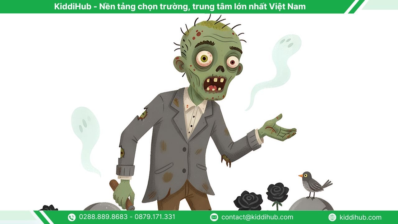 Vẽ Halloween Zombie