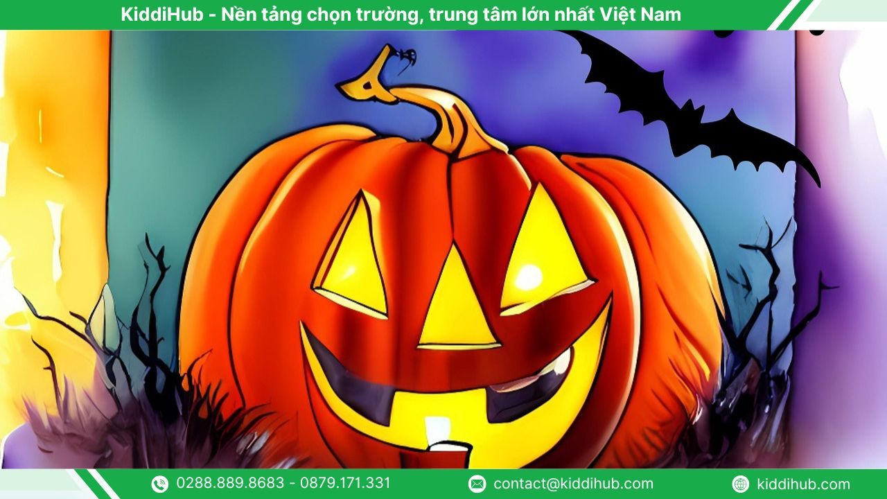Vẽ cuống và lá bí ngô