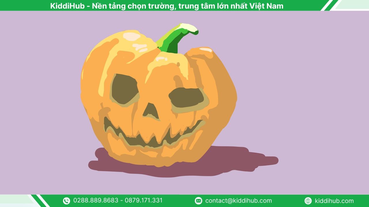 Mẫu vẽ bí ngô Halloween ma quái truyền thống