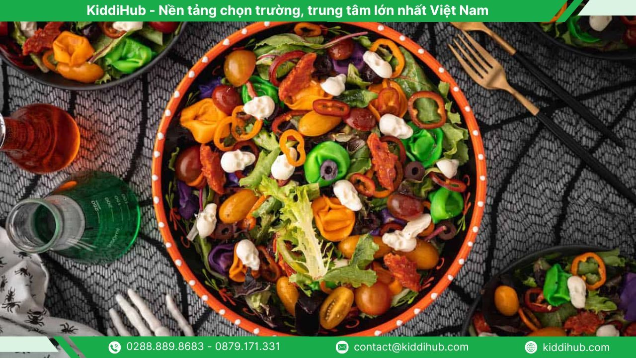 Salad Halloween sắc màu