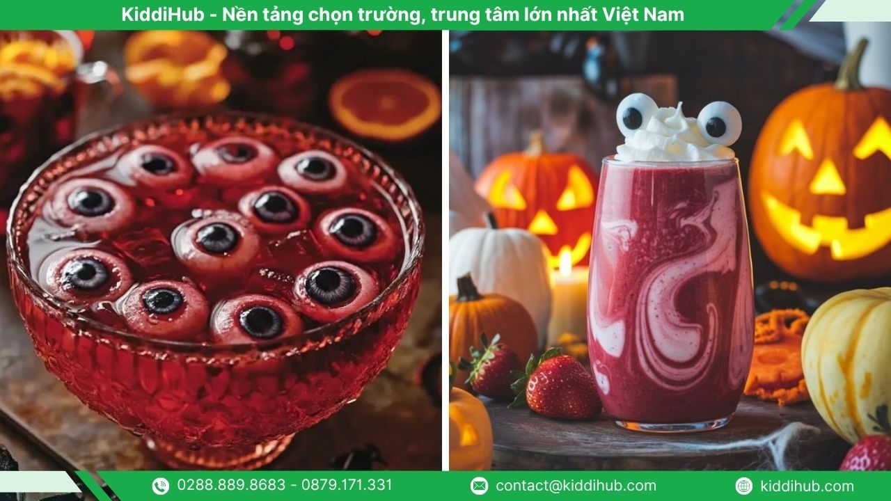 Đồ uống Halloween có màu sắc ma quái