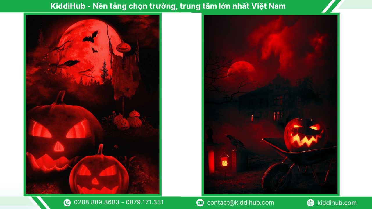 Hình nền Halloween điện thoại bí ngô