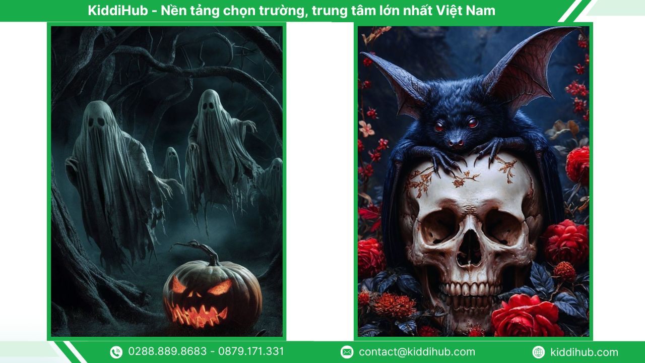 Hình nền Halloween điện thoại kinh dị