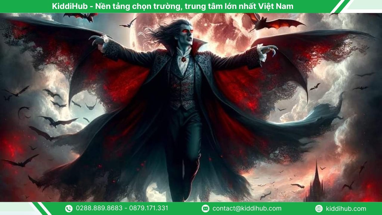 Hình nền Halloween máy tính ma cà rồng kinh dị