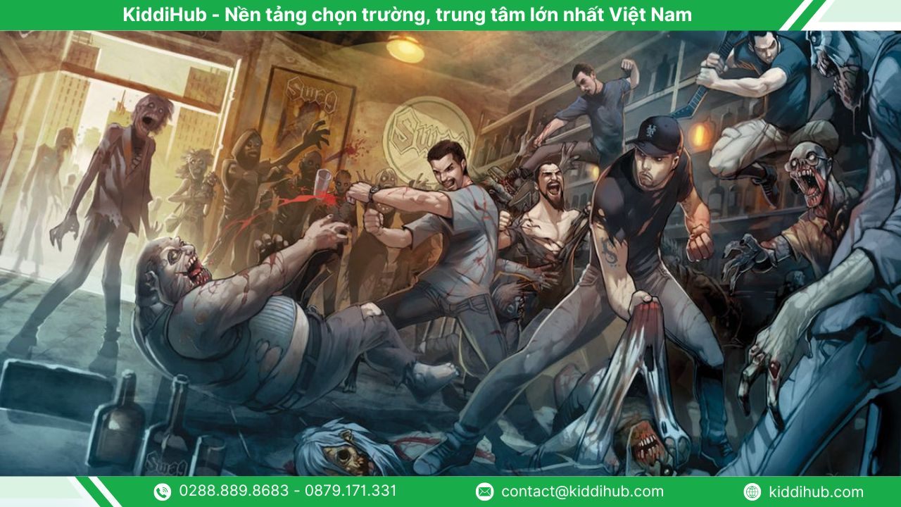 Hình nền Halloween máy tính xác sống